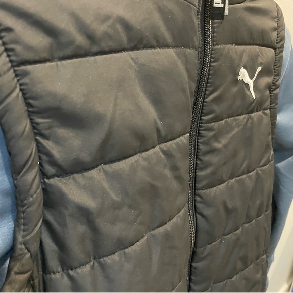 Puma Black/Blue Jacket size M (10-12) - Picture 3 of 6